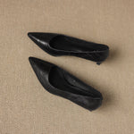 Avia Genuine Leather Pointed-Toe Heels