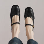 Cressa Genuine Leather Mary Jane Pumps