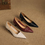 Nia Genuine Leather Heels