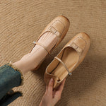 Leva Genuine Leather Flats