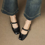 Novie Genuine Leather Mary Jane Mules