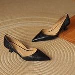 Carlen Genuine Leather Heels