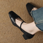 Clarette Genuine Leather Heels