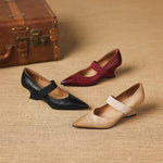 Tiera Genuine Leather Heels