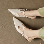 Noir Genuine Leather Heels