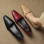 Elsi Genuine Leather Wedge Pumps