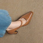 Claya Genuine Leather Heels