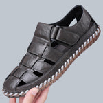 Kevan Closed-Toe Leather Sandals
