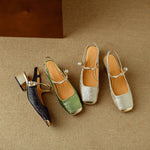 Galene Leather Heels