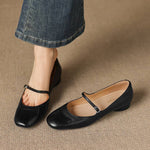 Seren Genuine Leather Flats