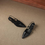 Kemi Genuine Leather Slingbacks