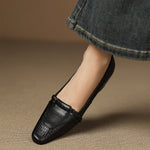 Elsi Genuine Leather Wedge Pumps