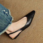 Amelie Genuine Leather Slingbacks