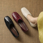 Flea Genuine Leather Loafer Pumps
