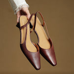 Elle Genuine Leather Heels