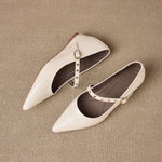 Emery Genuine Leather Mary Jane Flat