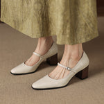 Veria Genuine Leather Heels
