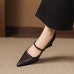 Orvia Genuine Leather Heels