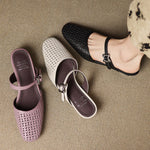 Ovia Genuine Leather Mules