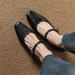 Clarette Genuine Leather Heels