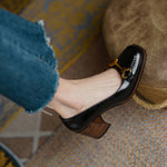 Velyn Genuine Leather Heels