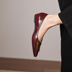 Relia Genuine Leather Flats