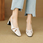 Marlet Genuine Leather Slingbacks