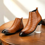Elver Genuine Leather Chelsea Boots