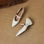 Odet Genuine Leather Mary Jane Flats