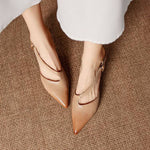 Vela Genuine Leather D'Orsay Pumps