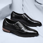 Denvor Textured Leather Dress Shoes