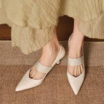 Cyra Genuine Leather Heels