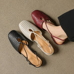 Opal Genuine Leather Slingbacks