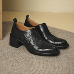 Everett Genuine Leather Wingtip Platform Shoes
