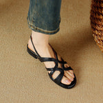 Bellina Genuine Leather Gladiator Slingback Sandals