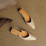 Amelie Genuine Leather Slingbacks