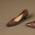 Elyia Genuine Leather Heels