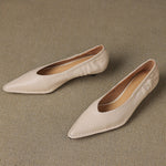 Emma Genuine Leather Pointed-Toe Heels