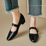 Minara Genuine Leather Pumps