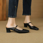 Vian Genuine Leather Mules