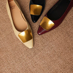 Relia Genuine Leather Flats