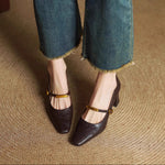 Auria Genuine Leather Heels