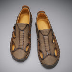 Axell Leather Closed-Toe Fisherman Sandals
