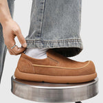 Milo Cowhide Slip-On Suede Shoes