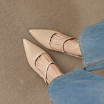 Zyra Genuine Leather Mary-Jane Slingback Heels
