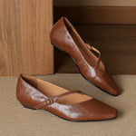 Elaria Genuine Leather Mary Jane Pumps
