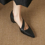 Viera Premium Leather Pointed Toe Pumps