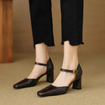 Amaris Genuine Leather Heels