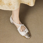 Elene Genuine Leather Mary-Jane Flats