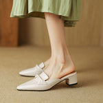 Erlen Genuine Leather Mules